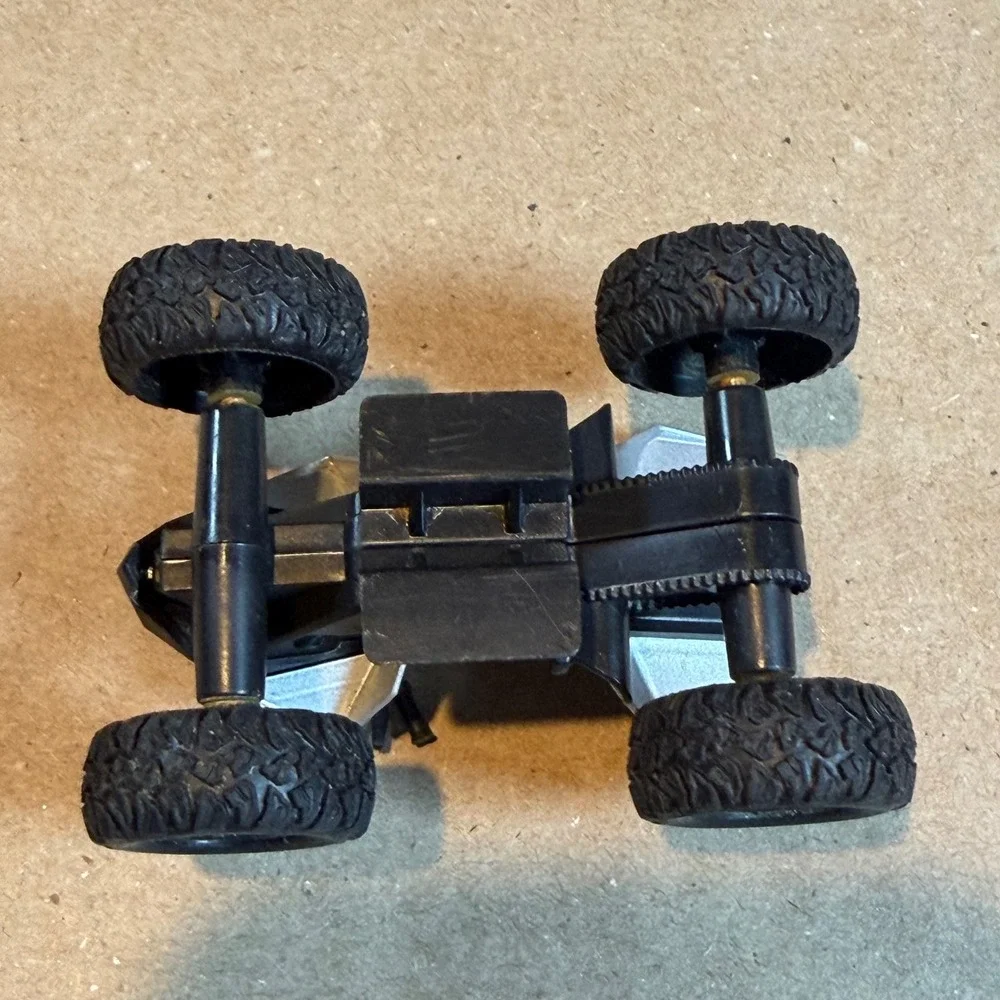 Tesla Cyberquad for Kids Miniature Toy ATV Silver Black Collectible Vehicle